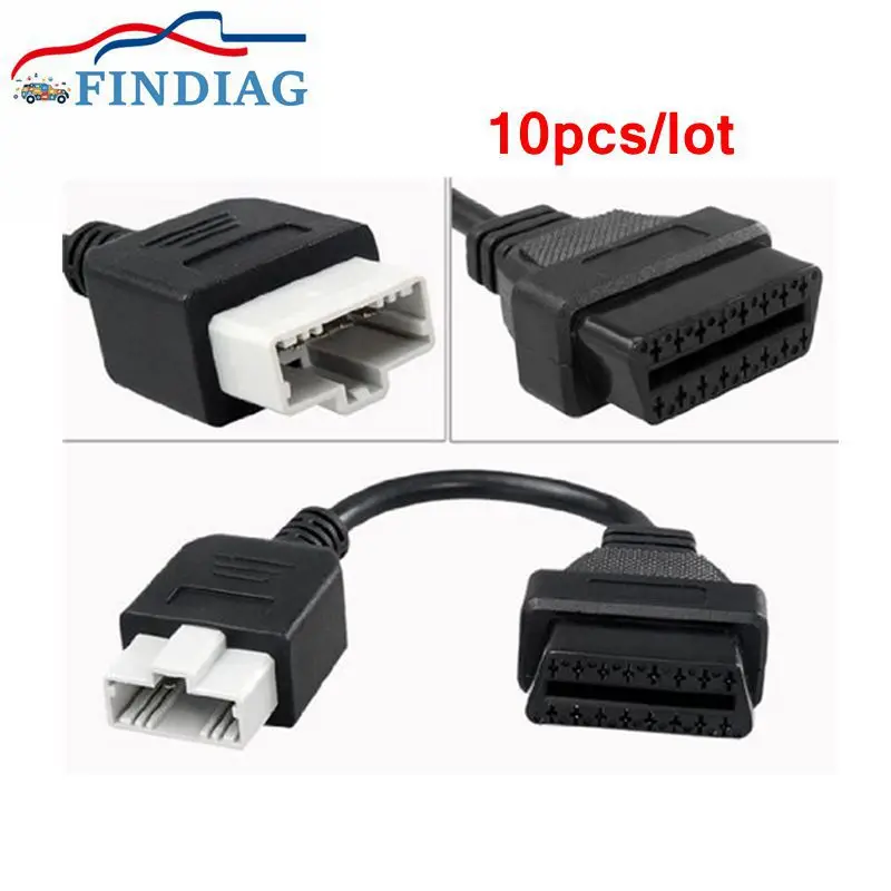 10 шт./лот профессиональное Автомобильное конвертер OBD OBD2 диагностический разъем