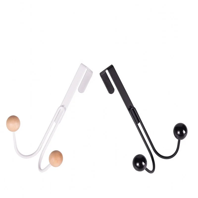 

Nail-free Double-head Hook Multifunctional Clothes Hat Towel Door Back Hook Bathroom Kitchen Storage Decoration