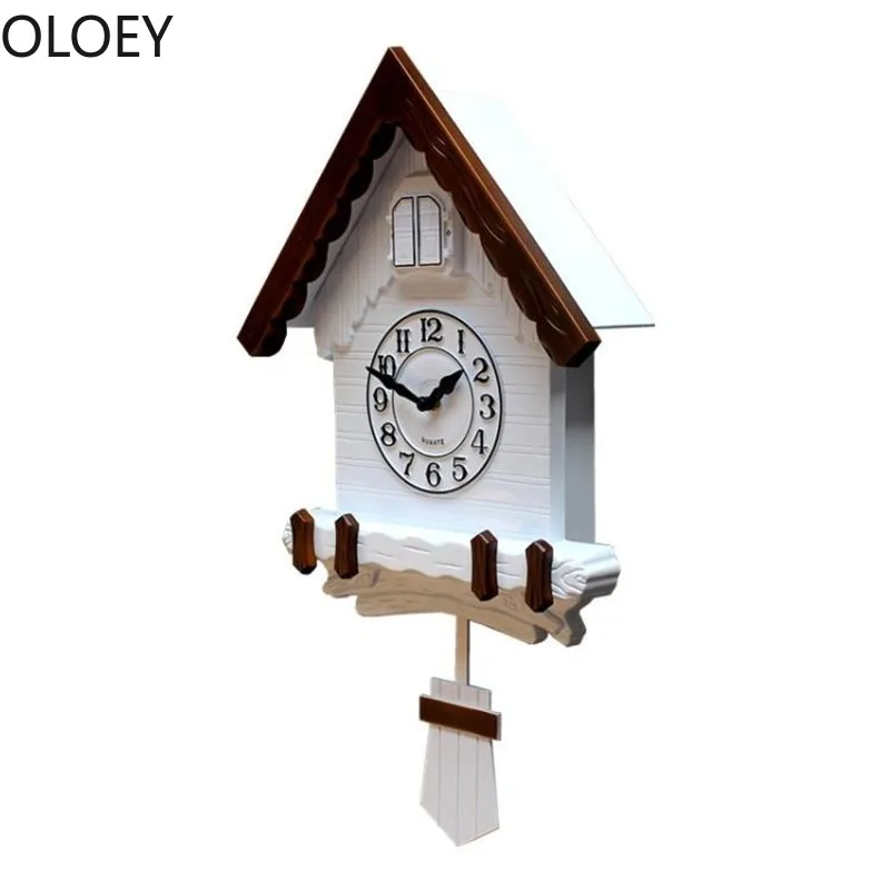 Modern Creative Cuckoo 3D Wall Clock Living Room Children's Bedroom Cartoon Shabby Chic Clocks Home Decor Pendulum | Дом и сад