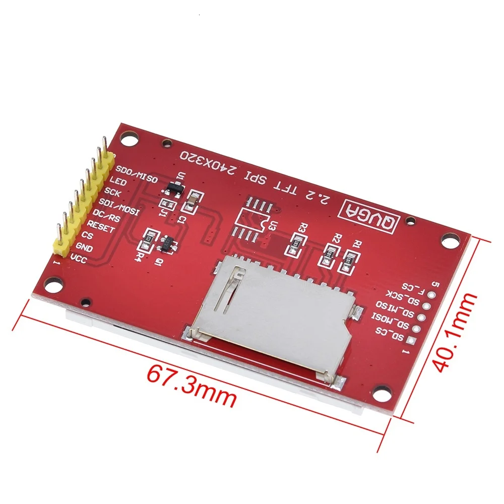 Умная электроника 2,2 дюймов 240*320 точек SPI TFT lcd последовательный порт Модуль дисплей ILI9341 5 V/3,3 V 2,2 ''240x320 для Arduino Diy