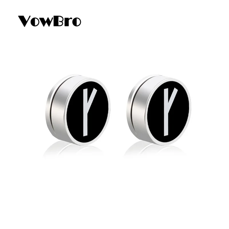 VowBro сильный магнит магнитный забота о здоровье серьги гвоздики в стиле панк не