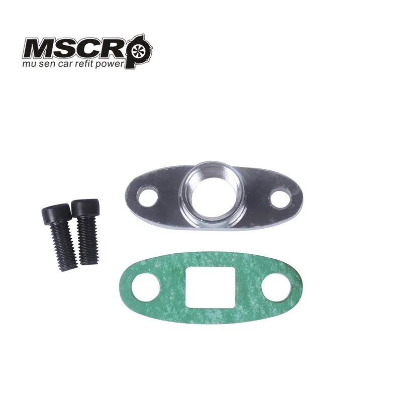 

1/2 NPT Female Aluminum Oil Drain Turbo Flange T3 T4 T04 GT40 GT55