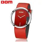 Часы DOM Red женские, кожаные, водонепроницаемые