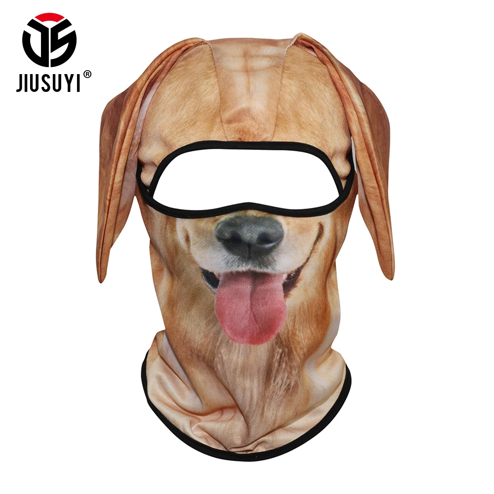 веселая шапка шапки маска мужская женская 3D Собака милые животные уши полный