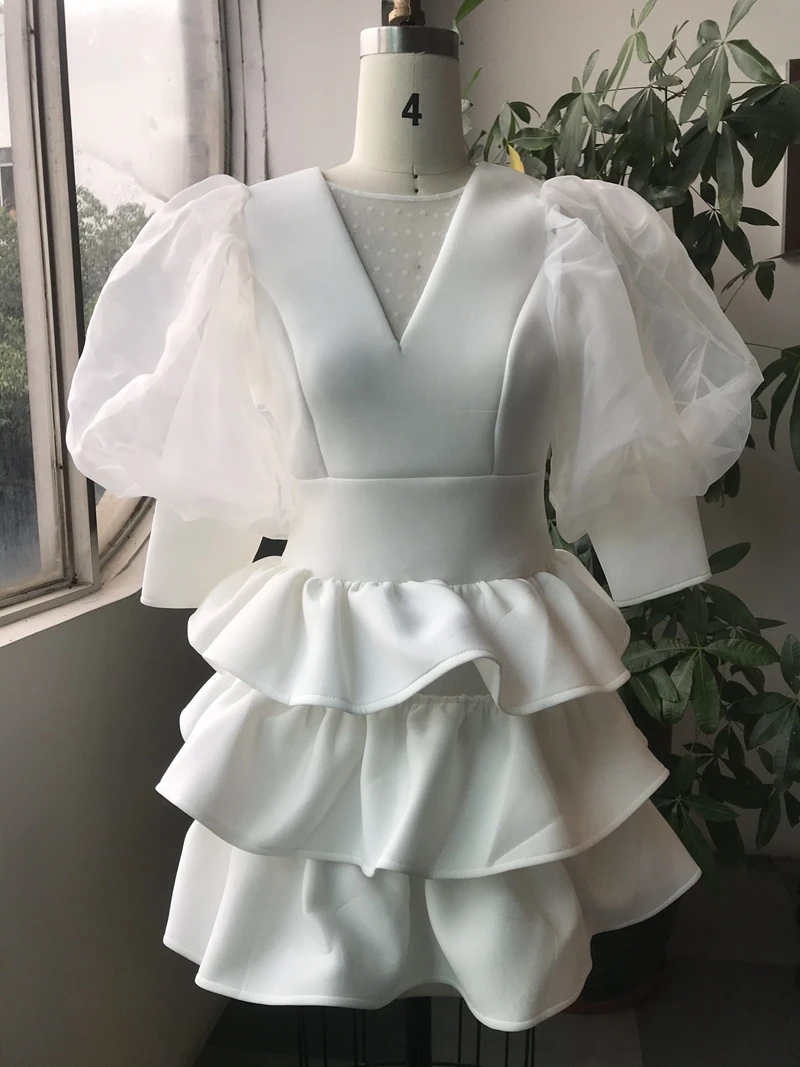 Платье женское Многоярусное в африканском стиле с оборками |