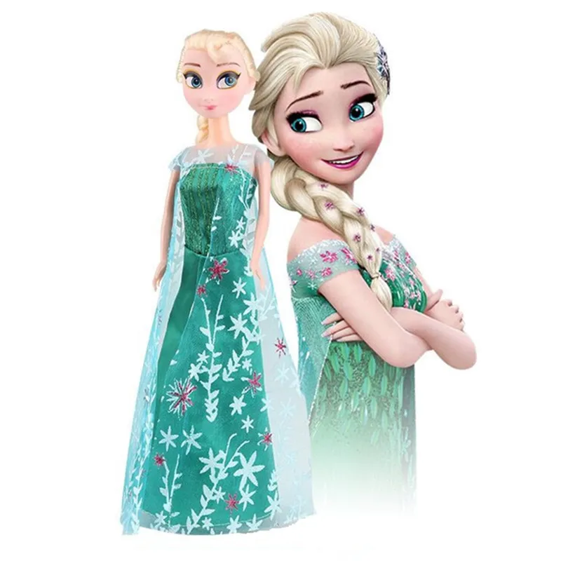 

Frozen 30cm Princess Anna Elsa Snow Queen doll boy girl Disney cosplay toy birthday Christmas gift child cartoon doll
