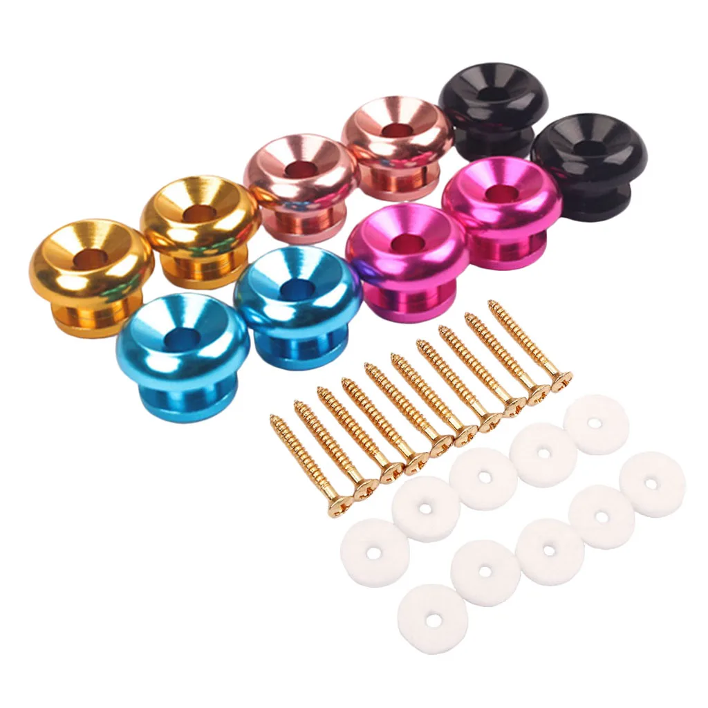 

5 пар замок ремня с ручкой винтом ручки колодки Набор для бас-гитара укулеле мандолина