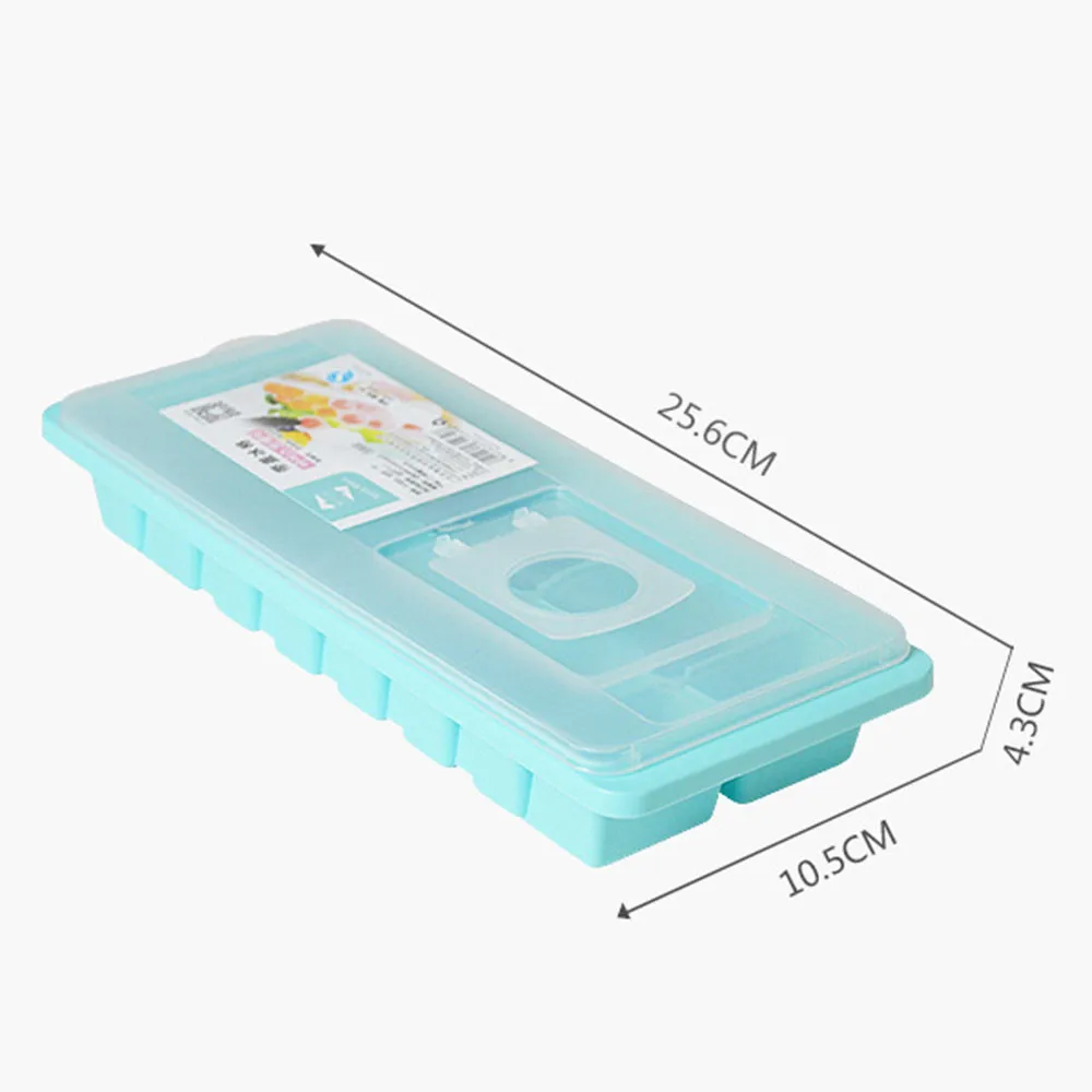 

Cavity Ice Cube Tray Box With Lid Cover Drink Jelly Freezer Mold Mould Maker Kitchen Tools High Quality