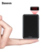 Baseus 10000 мАч mi ni power Bank портативное usb type C быстрое зарядное устройство маленький 10000 мАч power bank для iPhone Xiaomi mi внешний аккумулятор