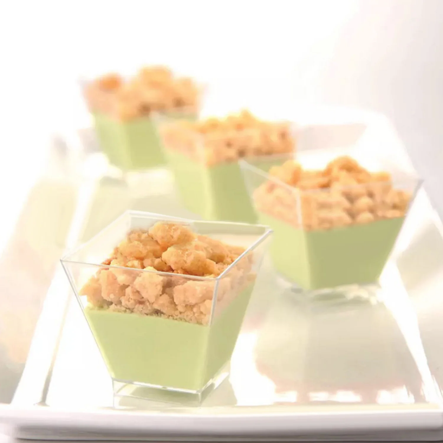 Behogar 50 шт в наборе 2oz одноразвый мини десертные чашки прозрачный Пластик чаша для