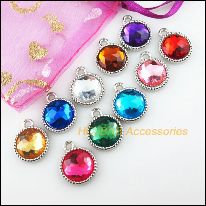 Новый 20 шт. тупой Серебряный Металл с гальваническим покрытием Смешанные