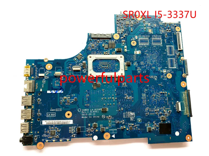 100% рабочая для Dell Inspiron 5521 3521 материнская плата с SR0XL I5-3337U 0760R1 CN-0760R1 760R1 VAW00 LA-9104P |