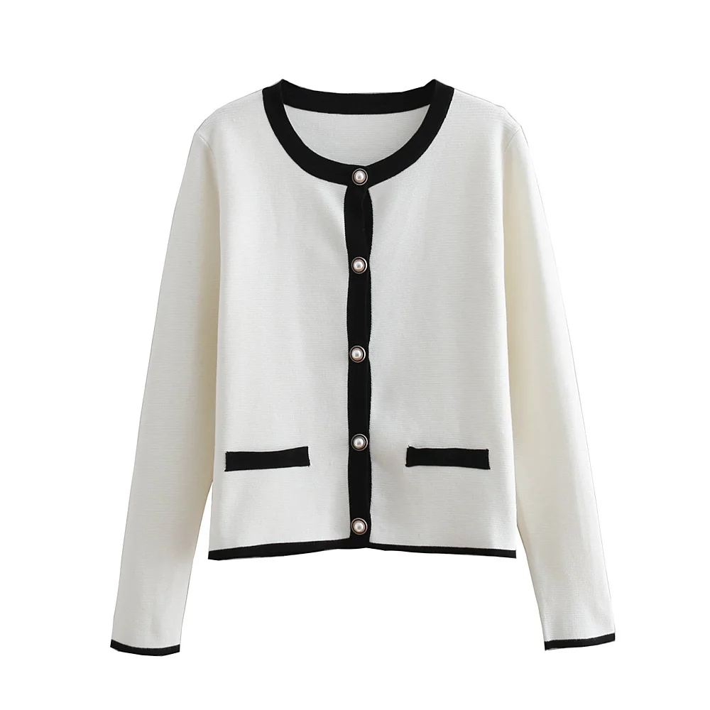 Ранняя осень новый стиль ретро ароматные черно белые ювелирные изделия пуговицы