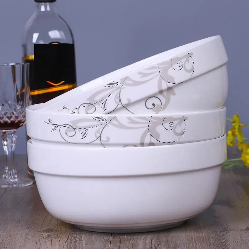Porcelain Tazone Noodles Saladier Dondurma Kasesi Dish Sauce Ramen Plate Tigela Dining Bar Soup Ceramic Ceramica Kitchen Bowl | Дом и сад