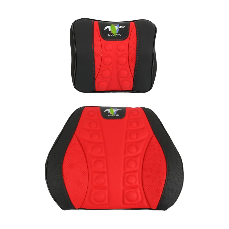 

for ford Mustang Waist By Protecting Waist Cushion Four Seasons Back By Lumbar Pad Memory Cotton Car Neck Pillow