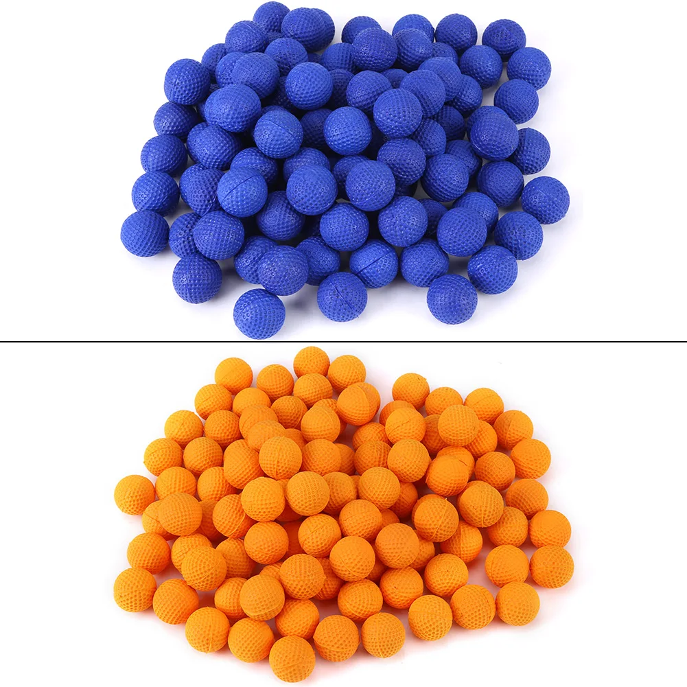 100pcs Rounds Soft Elastic Balls For Rival Zeus Apollo Toy Compatible Gun Bullet Orange |