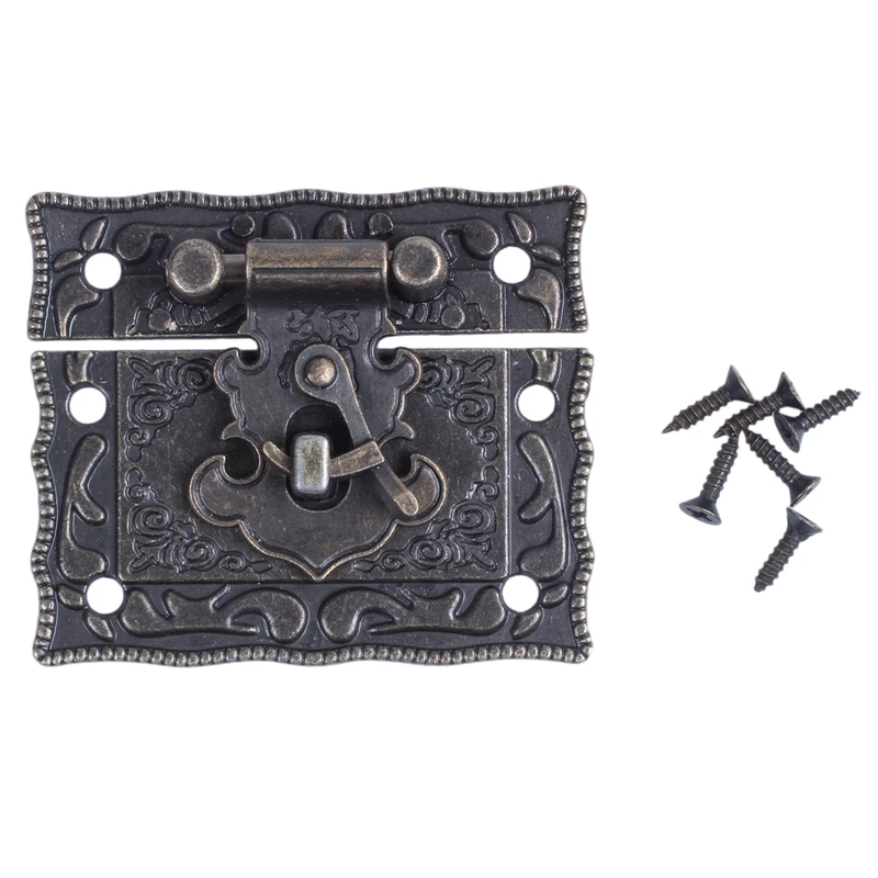 Горячий деревянный ящик коробка для груди прямоугольная застежка защелка