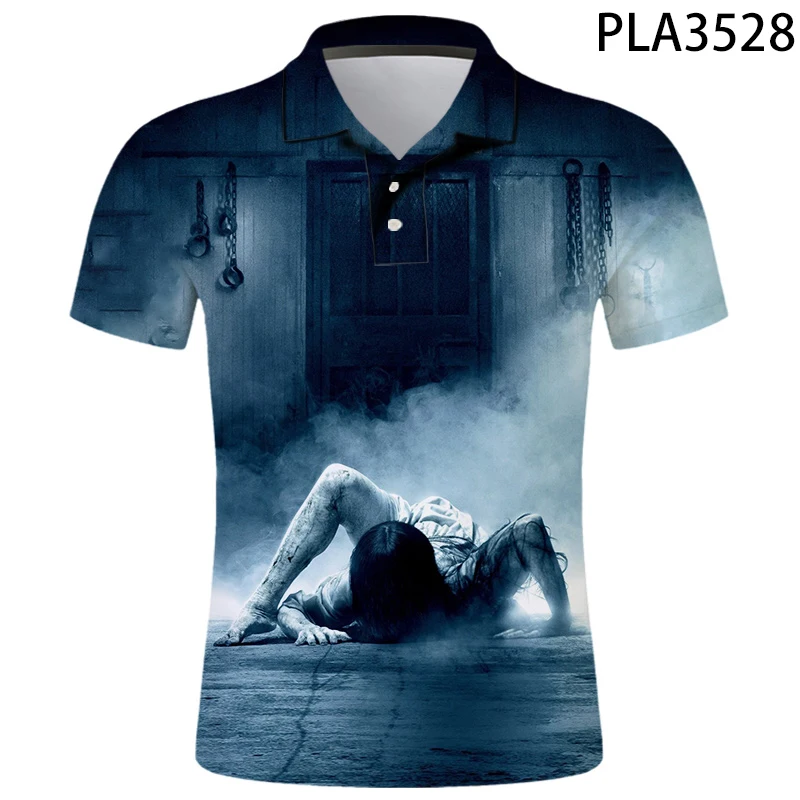 

New Summer Horror 3D Printed Men Ropa Fashion Camisas Streetwear Casual Boy Hombres Cool Short Sleeve Ropa De Hombre Tops