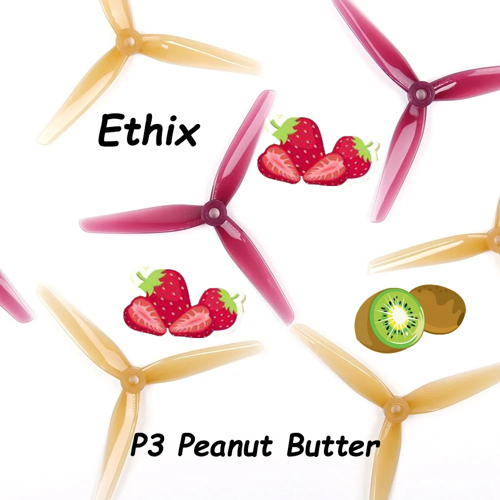 

HQ Ethix P3 Peanut Butter 5.1X3X3 Propeller CW CCW 5inch 3-Baldes Paddles for RC FPV Freestyle Racing Drone CW CCW HQ DIY Parts
