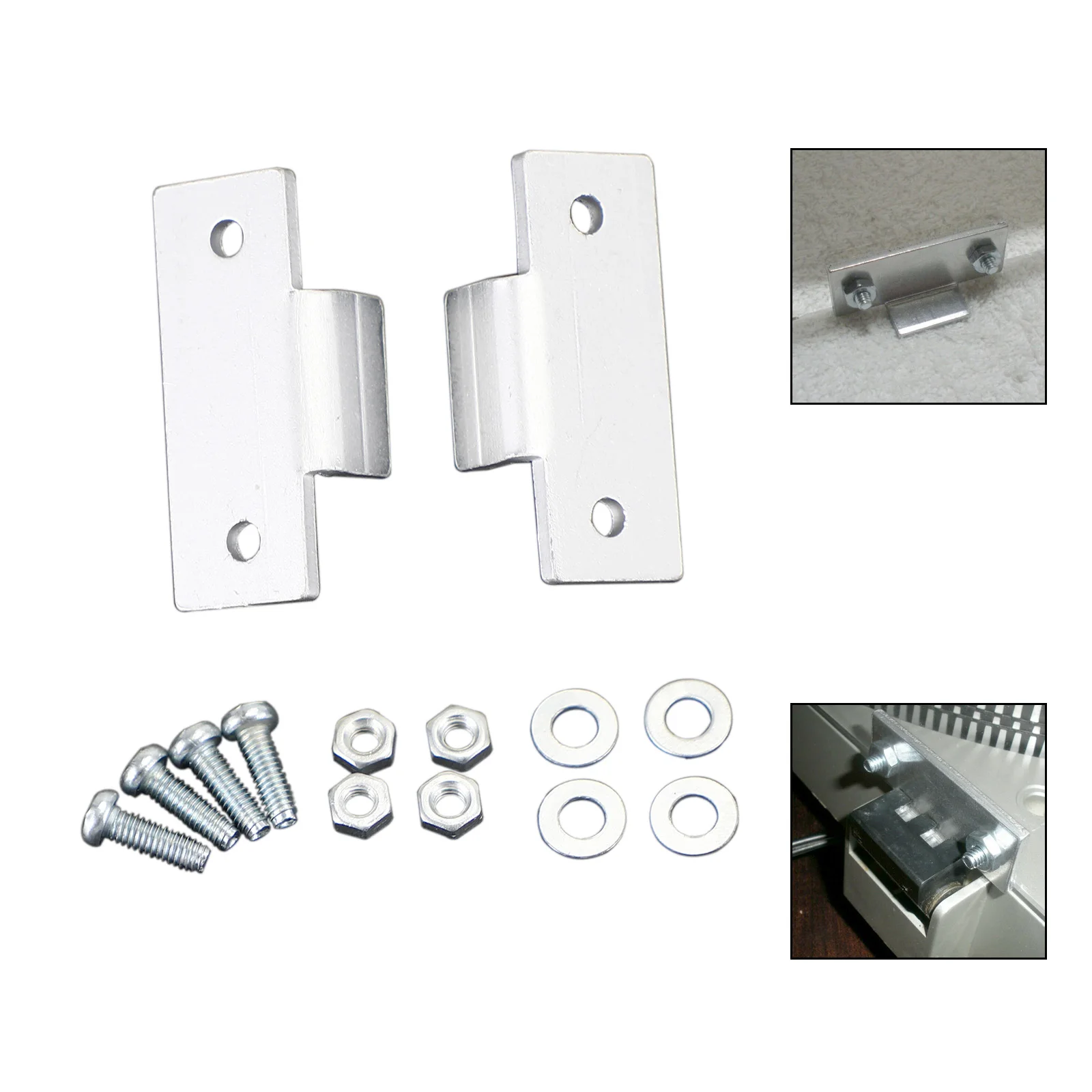 Areyourshop 2 Dust Cover Repair Brackets Hinge For Old School Turntable Vinyl record player