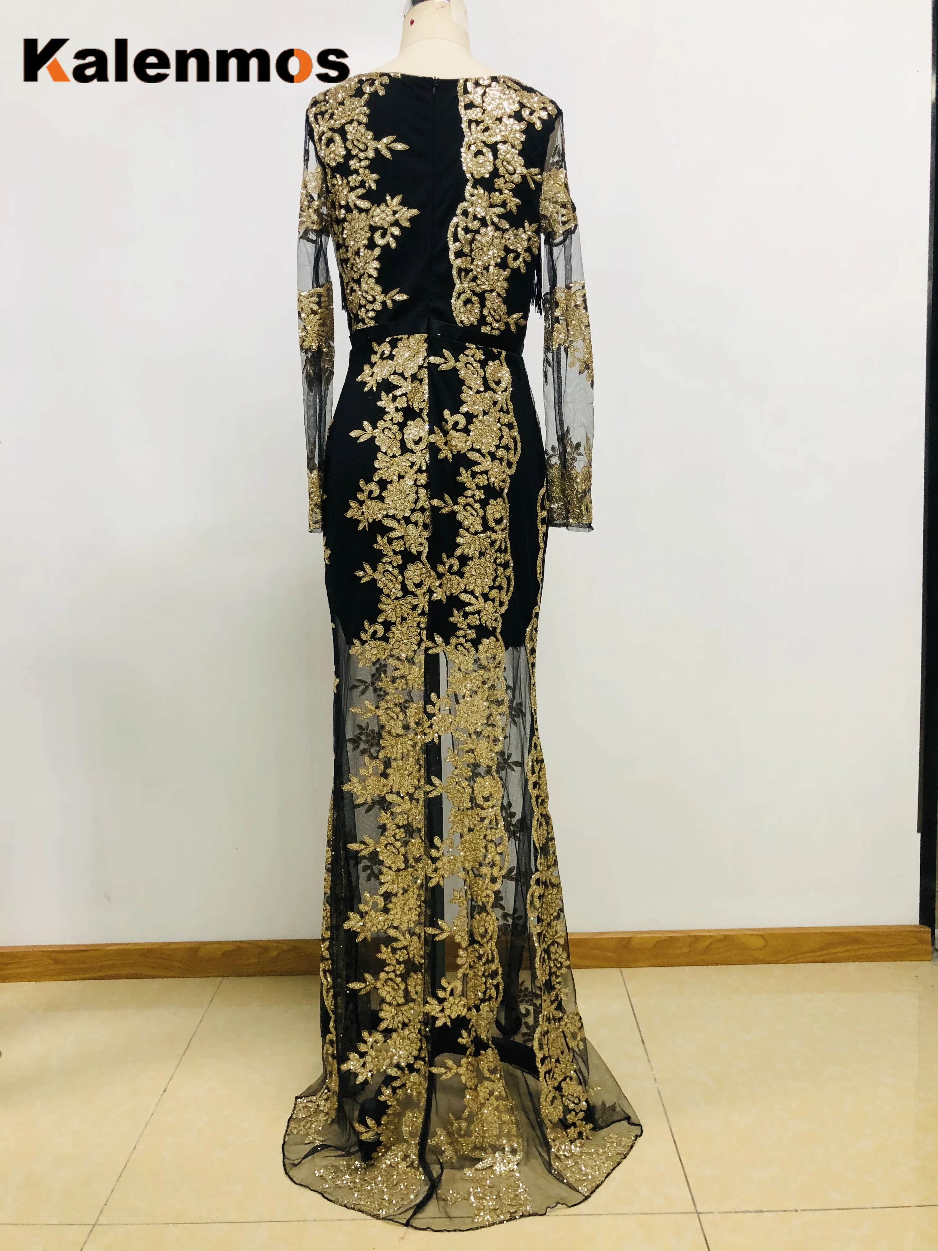 Женское вечернее платье с блестками сексуальное облегающее Сетчатое длиной до