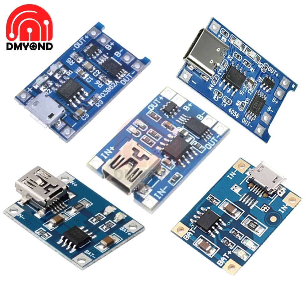 Type-c/Micro/Mini USB 5V 1A 18650 TC4056A литиевая батарея зарядное устройство модуль с защитой