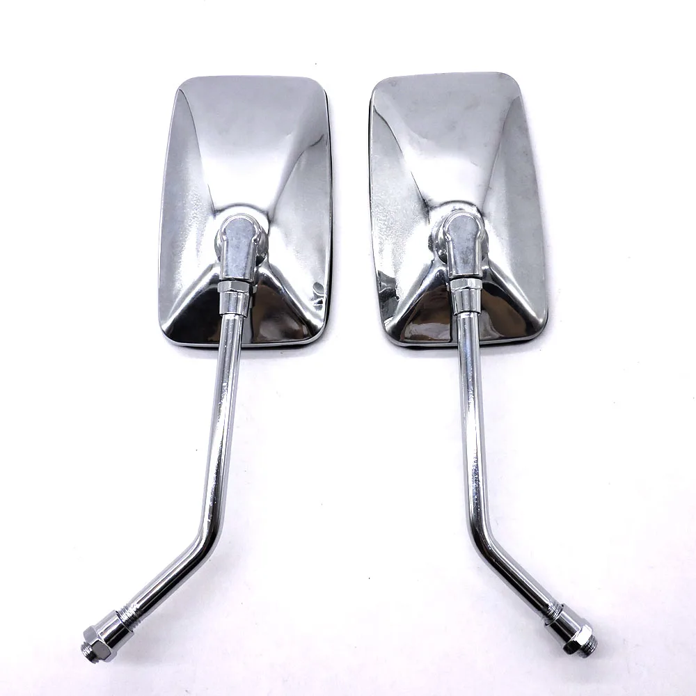 Мотоциклетные прямоугольные боковые зеркала заднего вида для Honda Suzuki Kawasaki VN Vulcan