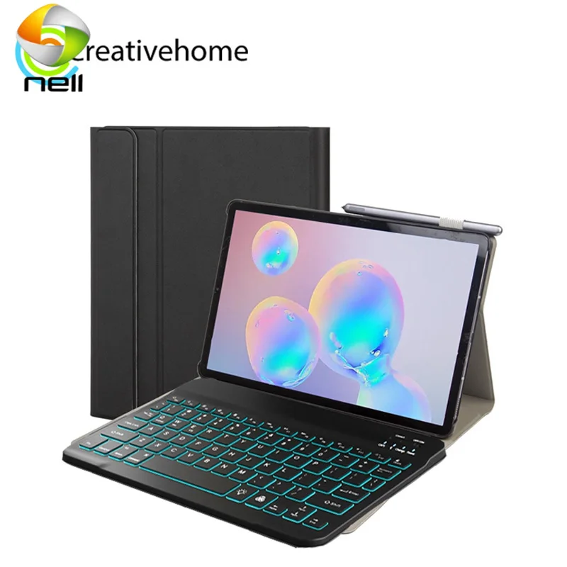 

Lenovo Smart Tab M10 HPD Plus TB-X606F Magnetic ABS Bluetooth Keyboard+Protective Leather Case backlight Wake-up Pen Holder case