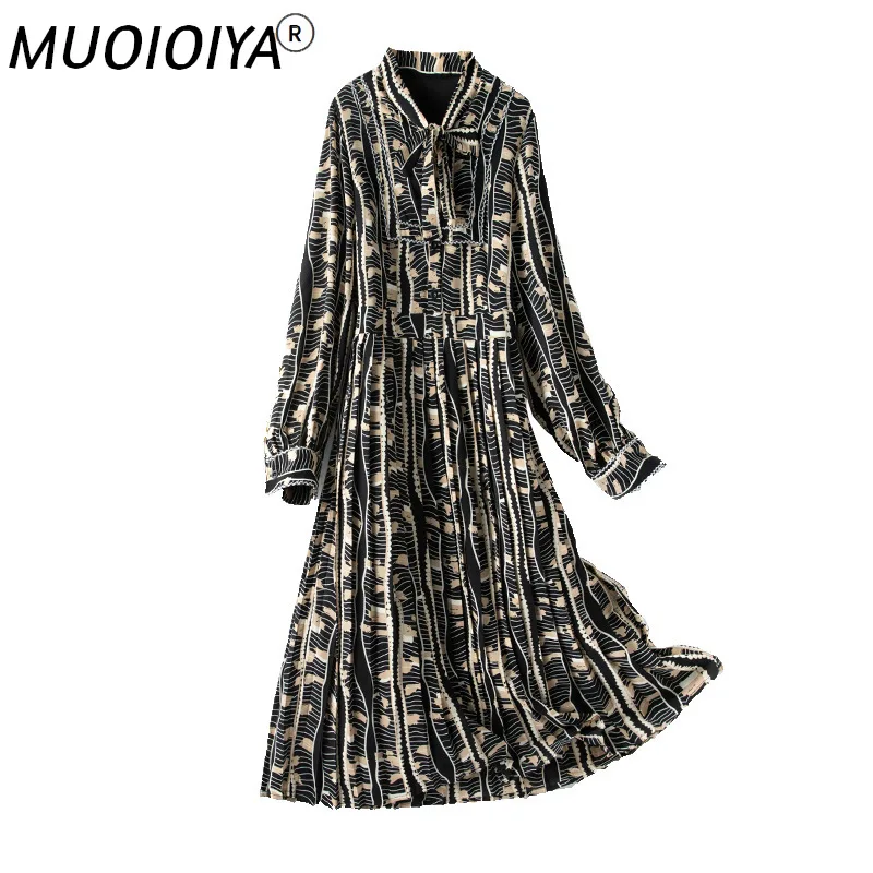 

Новое поступление 2021, высококачественная повседневная женская одежда, мягкое Свободное длинное шифоновое платье с принтом, женское платье