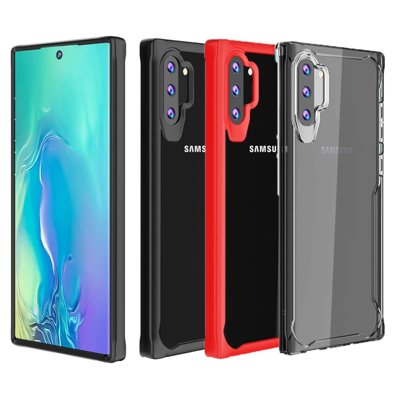 Жесткий акриловый прозрачный чехол для Samsung Galaxy Note 10 Pro 9 8 S10 Plus S9 S8 A6 A8 2018 мягкий