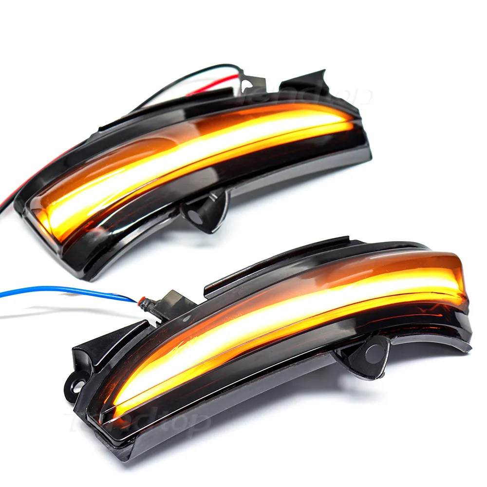 

Smoked For FORD MONDEO MK5 2014-2019 MK V5 Blue And Yellow Dynamic LED Turn Signal Light Side Wing Mirror Indicator