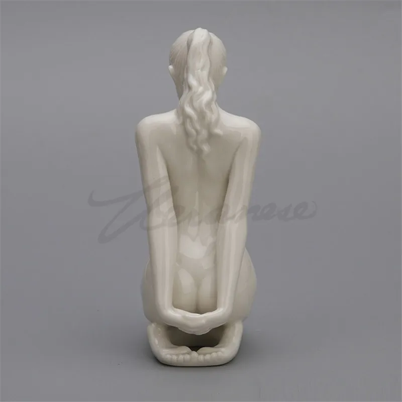 

WU CHEN LONG Abstract Naked Woman Sculpture Home Decor Nude Girls Handicraft Ceramics Statue Interior Showpiece Figurine R5110