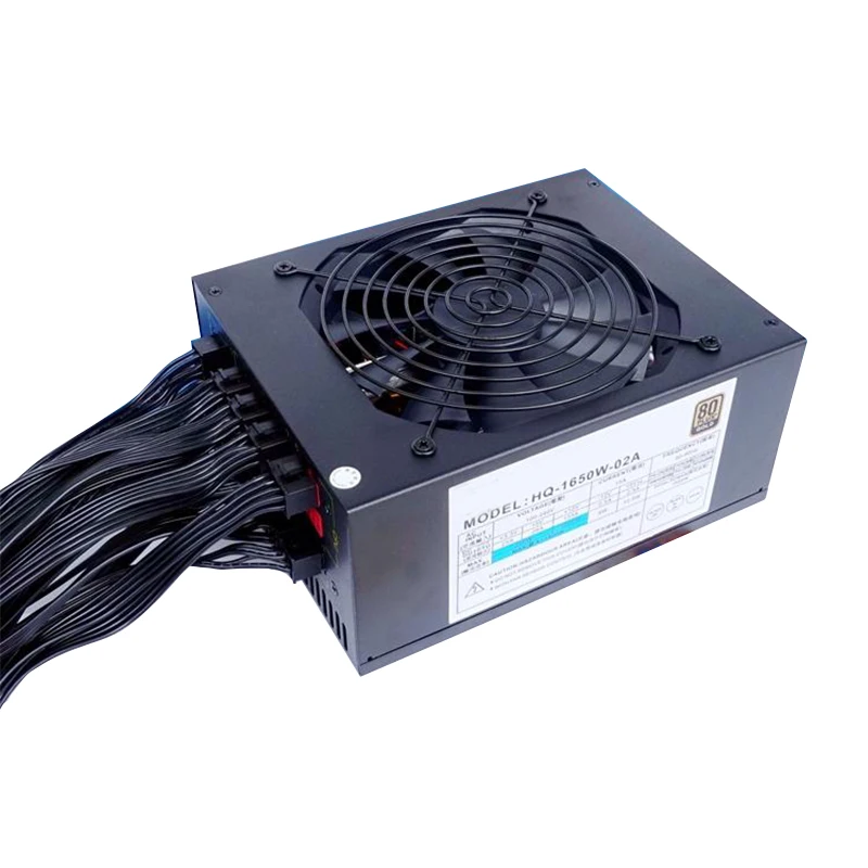 Preise 1650W Volle Module Für HQ-1650W-02A Bergbau Power Versorgung, Unterstützung 6-8 Karte ATX Server Vollständig Getestet