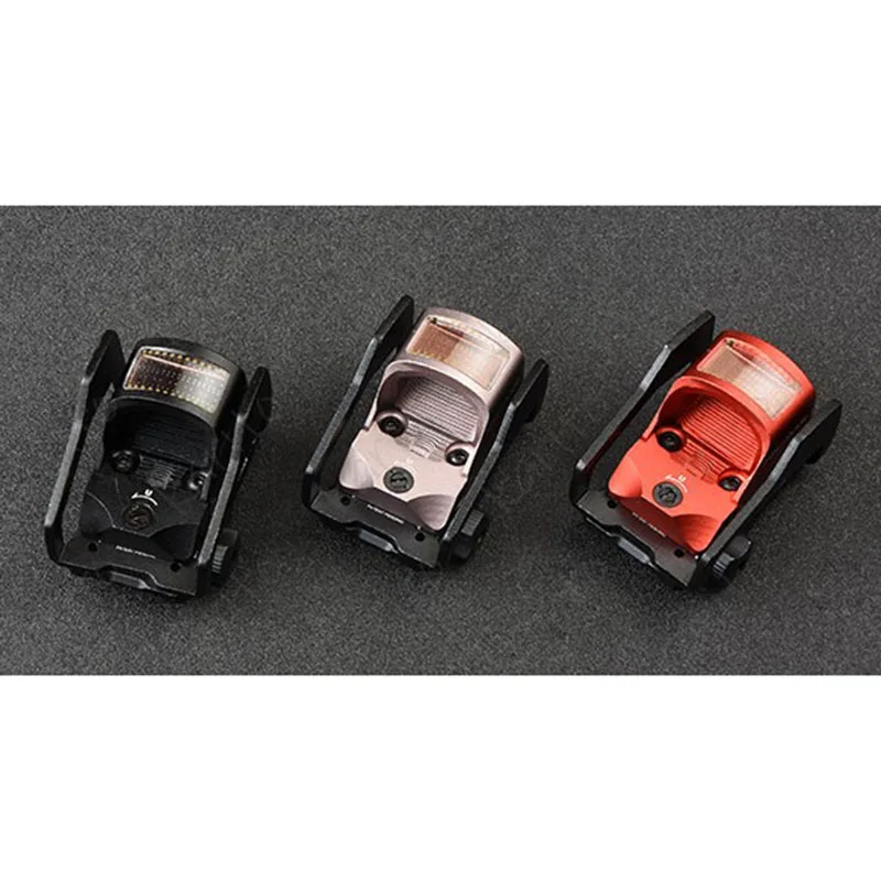 Тактический Солнечный микро 1x красный точечный прицел и Вивер Пикатинни