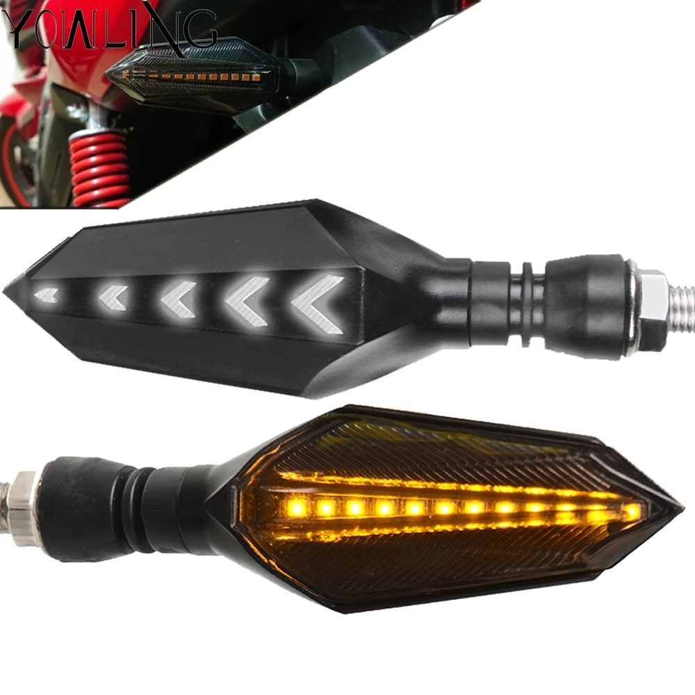Светодиодные поворотники для мотоцикла Yamaha FZ1 FAZER 2001-2015 указатели поворота гибкие