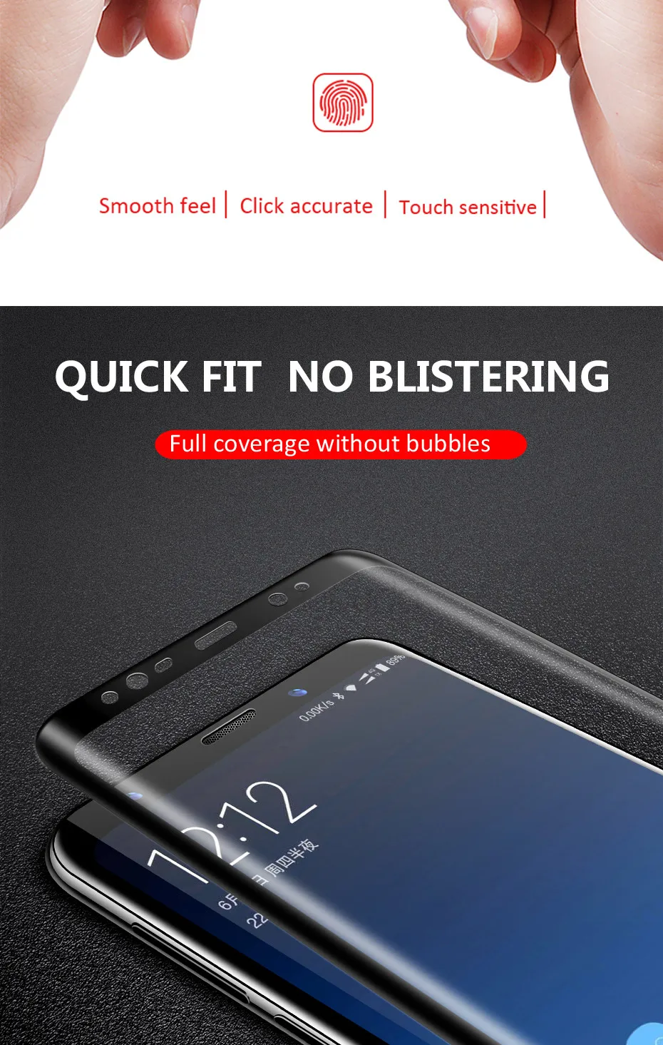 20D полное покрытие из закаленного стекла для samsung Galaxy S7 S8 S9 Plus Note 10 9 8 Защитная пленка для экрана для samsung A6 A8 PLus стекло