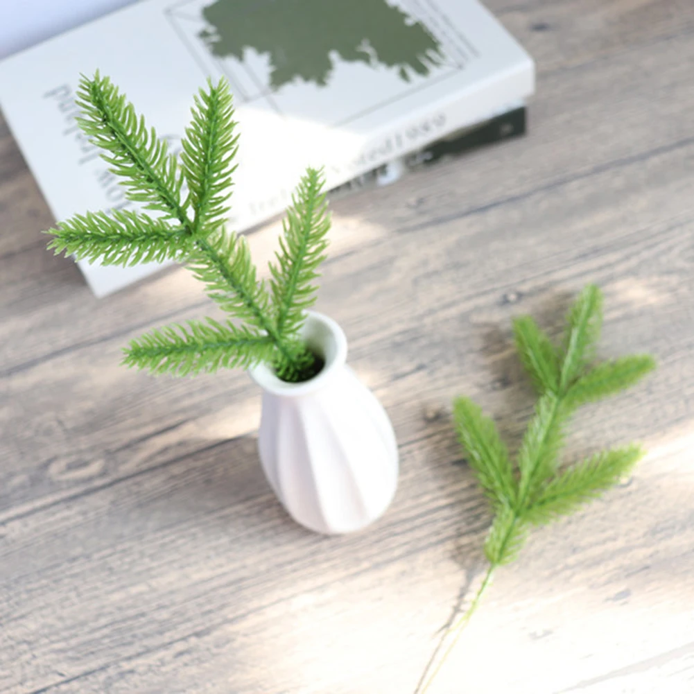 Искусственная зеленая сосновая игла для свадьбы Рождественский подарок