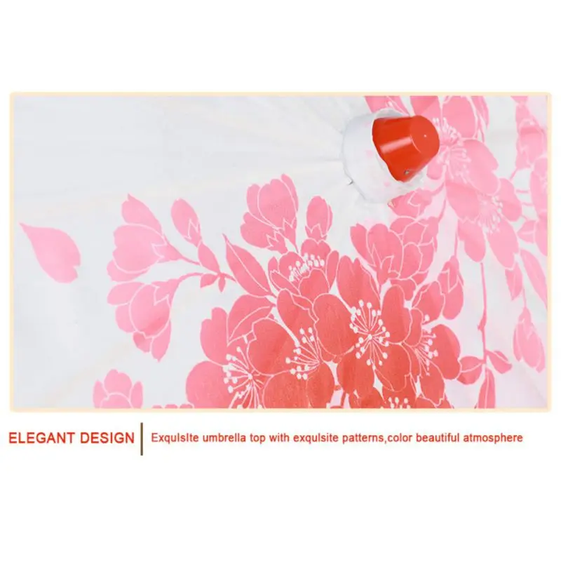 Зонтик с деревянной ручкой в китайском стиле китайский цветок пиона