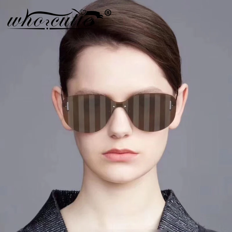 Очки солнцезащитные без оправы с зеркальными линзами S104|Женские очки| |