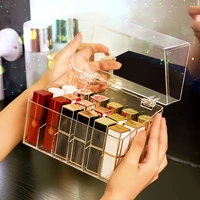 91824 grids makeup organizer nail polish lipstick holder display rack case cosmetic organiser tool