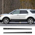 Для Ford Explorer 2 шт. Автомобильная боковая фотография самодельная Автомобильная виниловая пленка гоночные спортивные наклейки Стайлинг автомобильные аксессуары для тюнинга