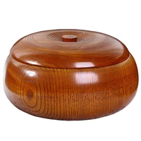 wooden dry fruit box with lid candy storage jar creative desktop fruit plate large soup bowl noodle bowl