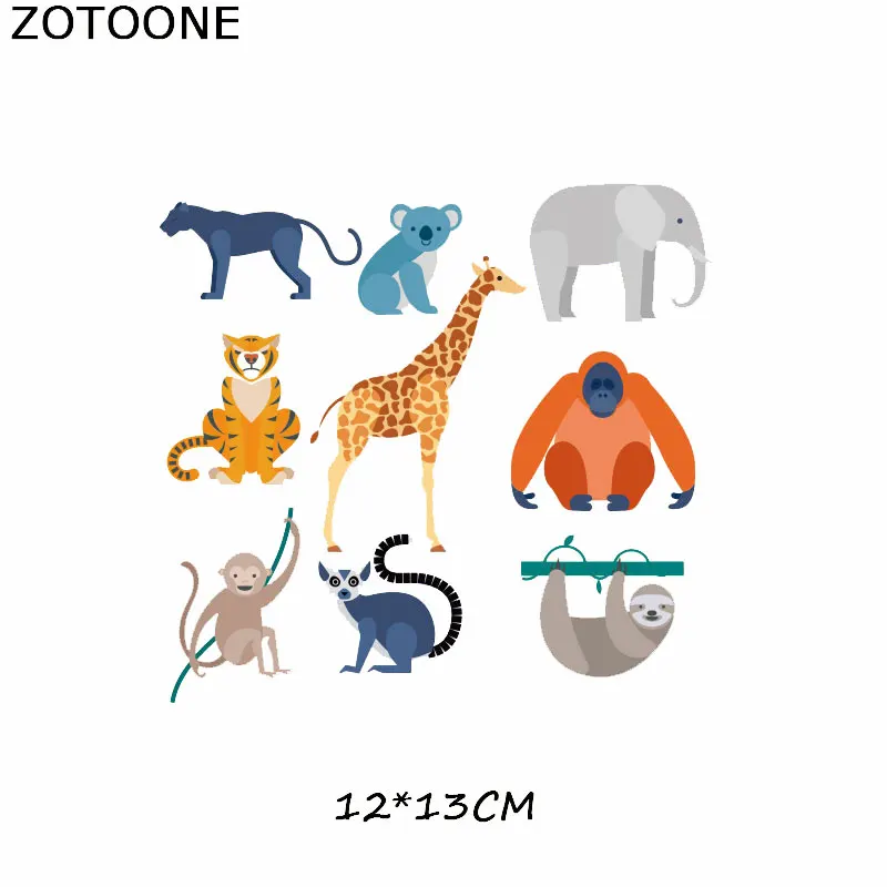 ZOTOONE, милый медведь, нашивки в форме животных, железные передачи для футболки, детский подарок, сделай сам, одежда, наклейки с милым дельфином - Цвет: 467