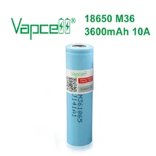 Vapcell 100% оригинальная перезаряжаемая литий ионная батарея 18650 3 7 V