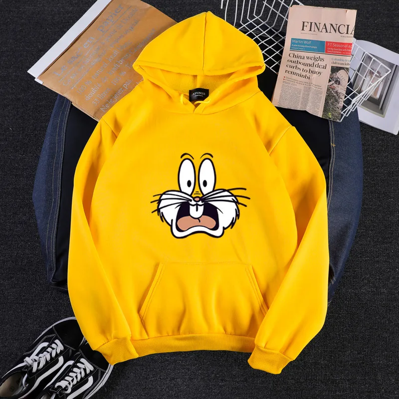 

Autumn and Winter Teenagers Cute Cartoon Printing Harajuku Couple Pullover Sweatshirts Ladies Hoodies Korean Fashion Streetwear