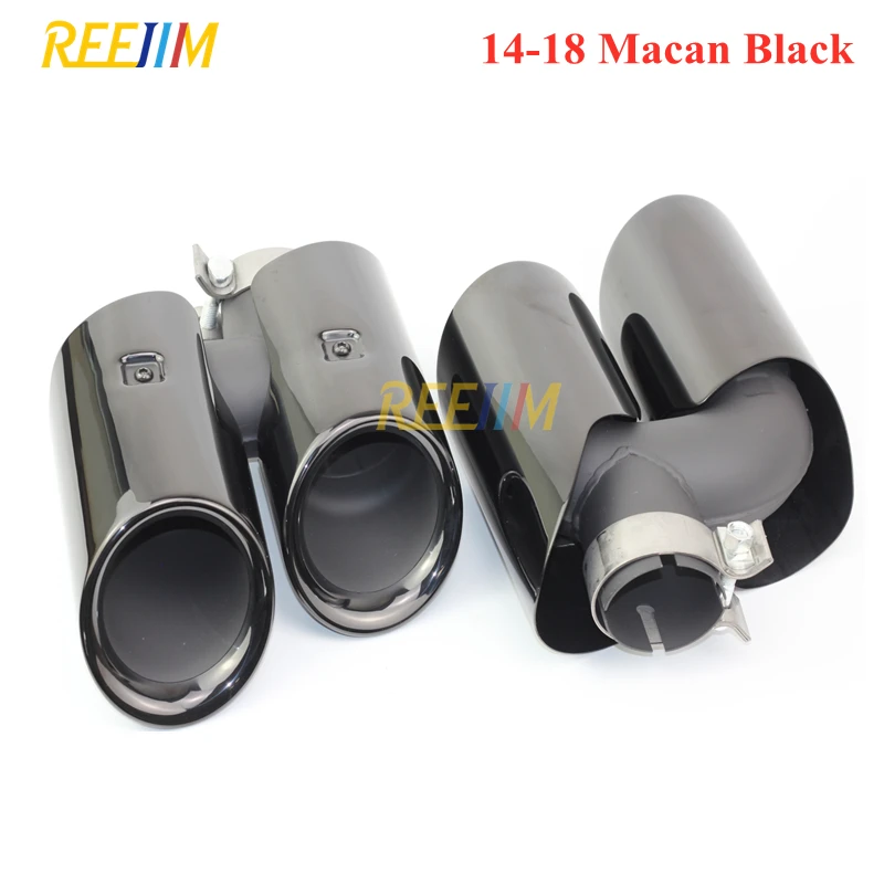 Пара наконечников глушителя наконечник выхлопной трубы для 14-18 Porsche Macan 2019