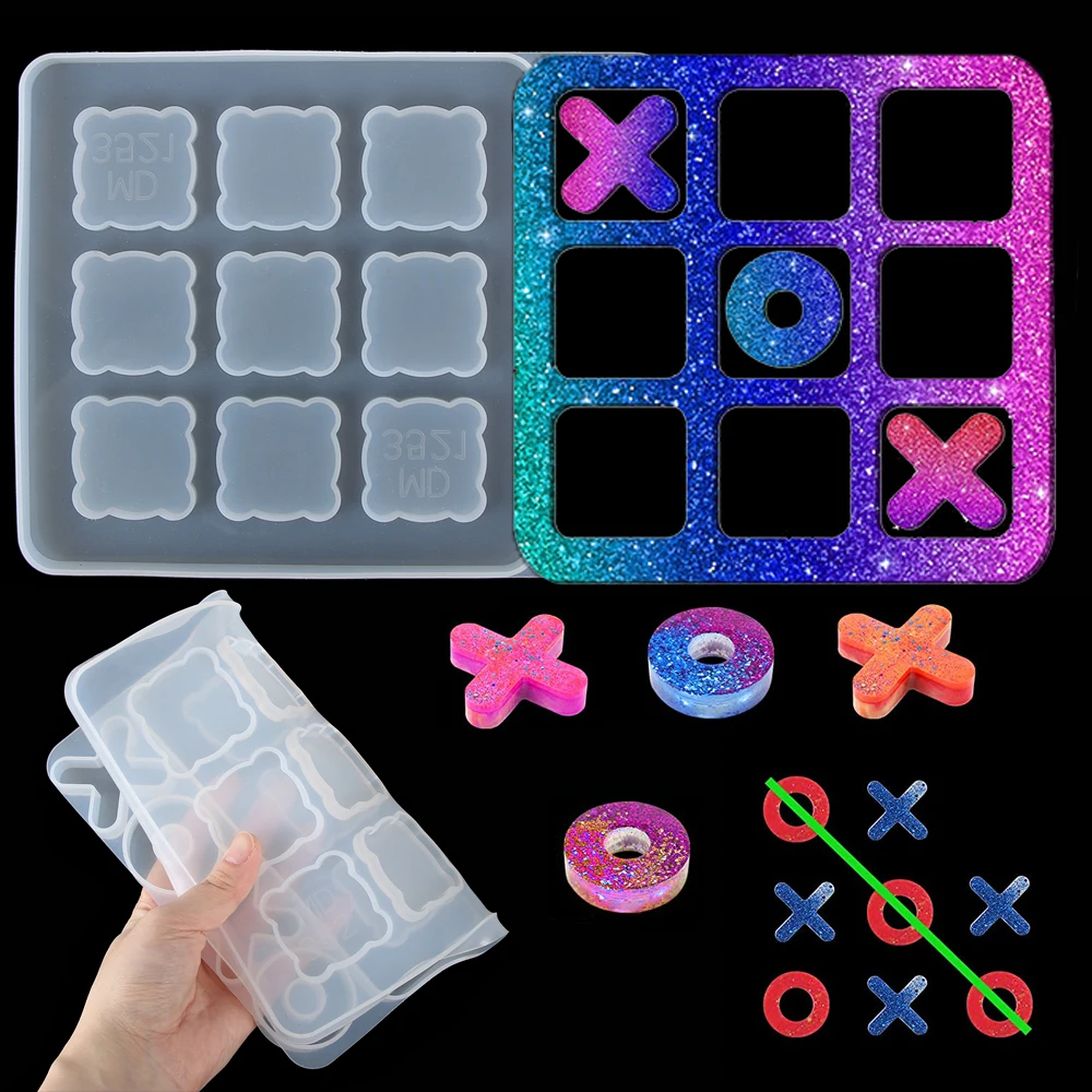 Горячая Распродажа DIY нолики Настольная игра пресс форм и надписью XO доска формы