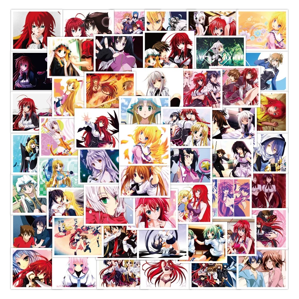 

10/30/50PCS High School DXD Japanese Anime Graffiti Sticker Waterproof Trolley Case Sticker Notebook Car Sticker Wholesale