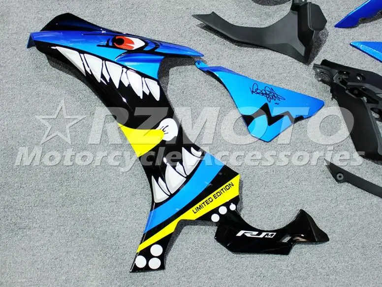 

4Gifts New ABS Injection molding Full Fairings Kit Fit for YAMAHA YZF-R1 2015 2016 2017 15 16 17 Custom Fairings Cool Shark