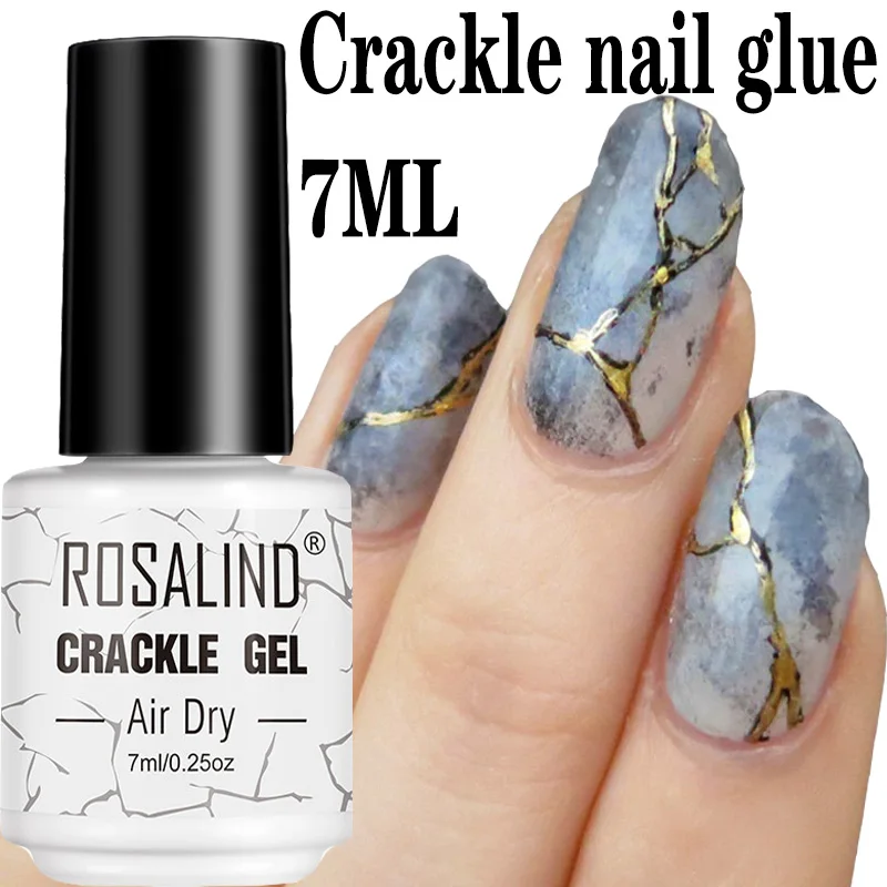 

12 colors white blue red cracked nail glue phototherapy glue DIY design nail UV glue cracked nail polish glue nail polish 7ML